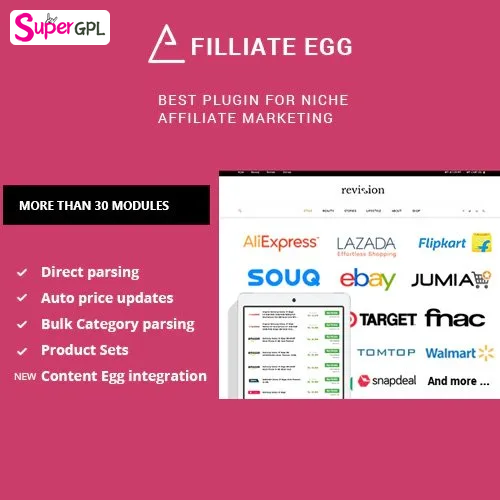 affiliate egg pro niche affiliate marketing wordpress plugin supergpl 1 1