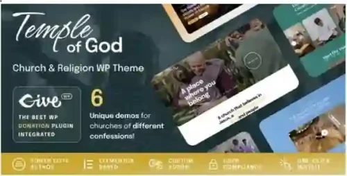 Temple of God Theme Religion and Church WordPress Theme