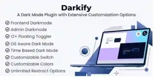 Darkify PLugin GPL – WordPress Dark Mode Plugin