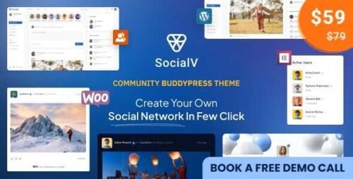 SocialV GPL – Social Network and Community BuddyPress Theme